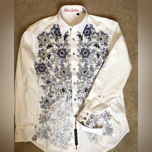 Robert Graham embroidered dress shirt